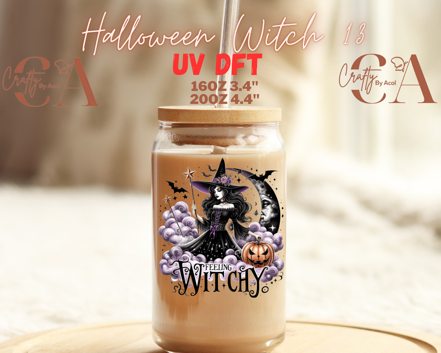 Halloween Witch UV DFT Decal