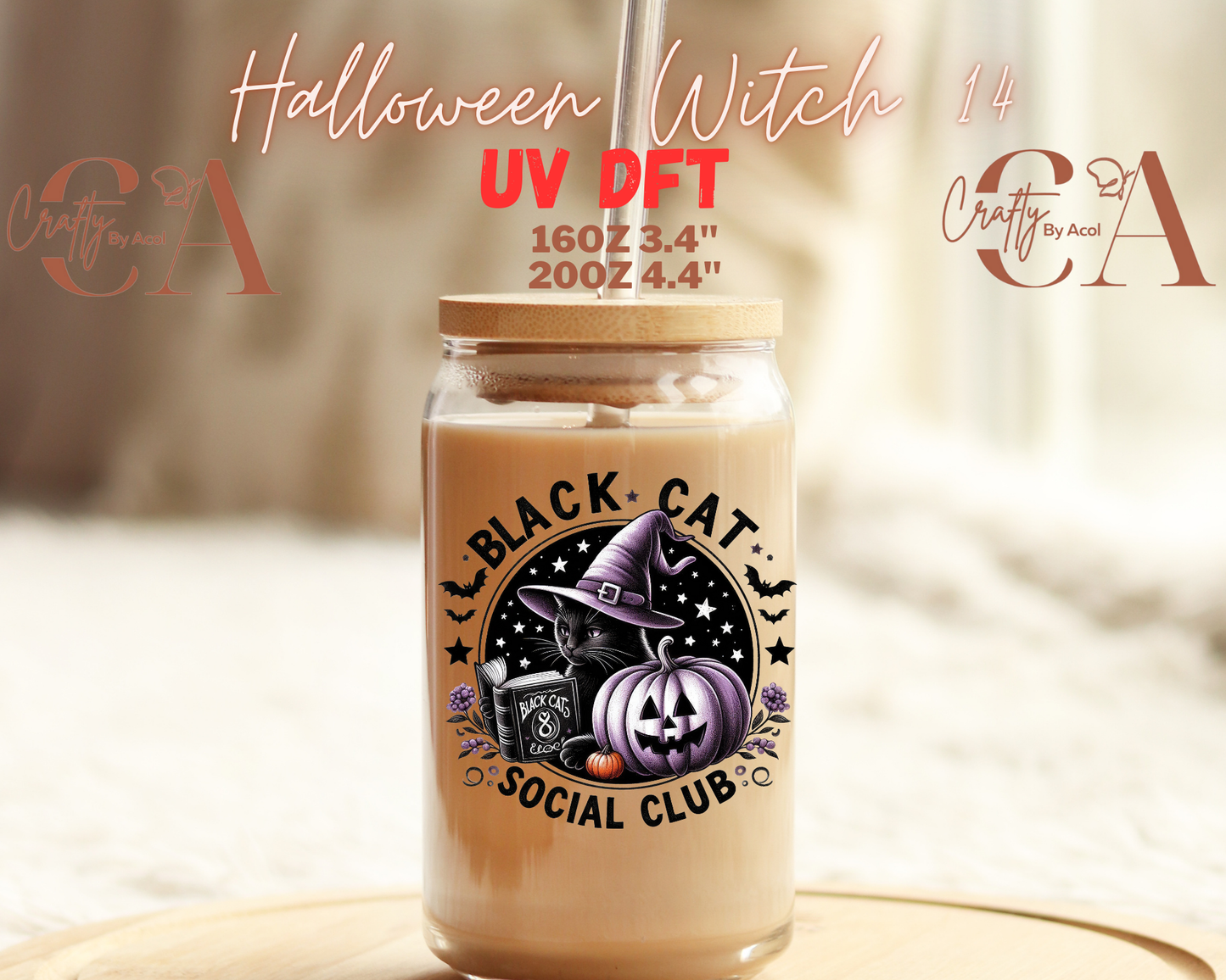 Halloween Witch UV DFT Decal