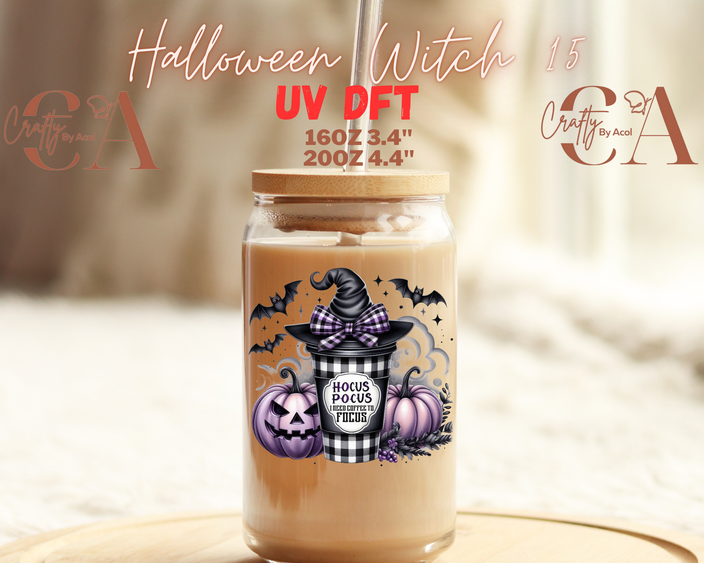 Halloween Witch UV DFT Decal