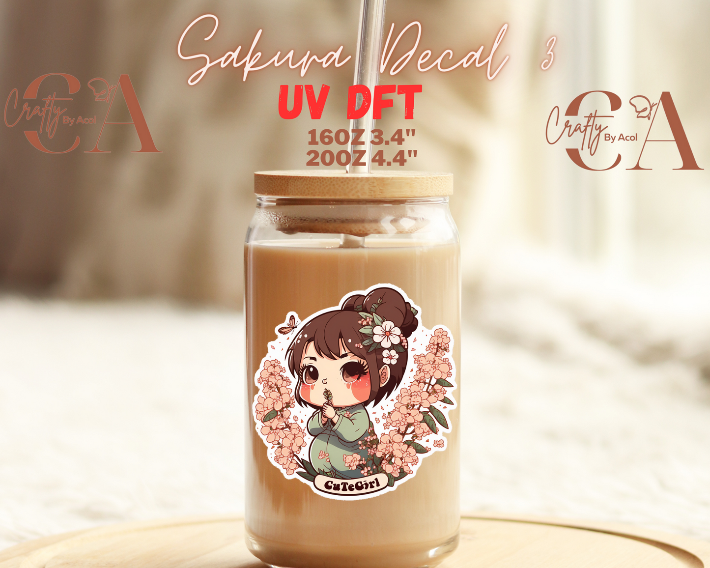 Sakura Decal UV DFT Decal