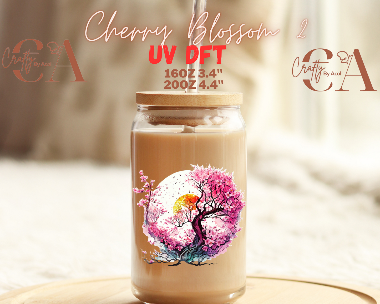 Cherry Blossom UV DFT Decal