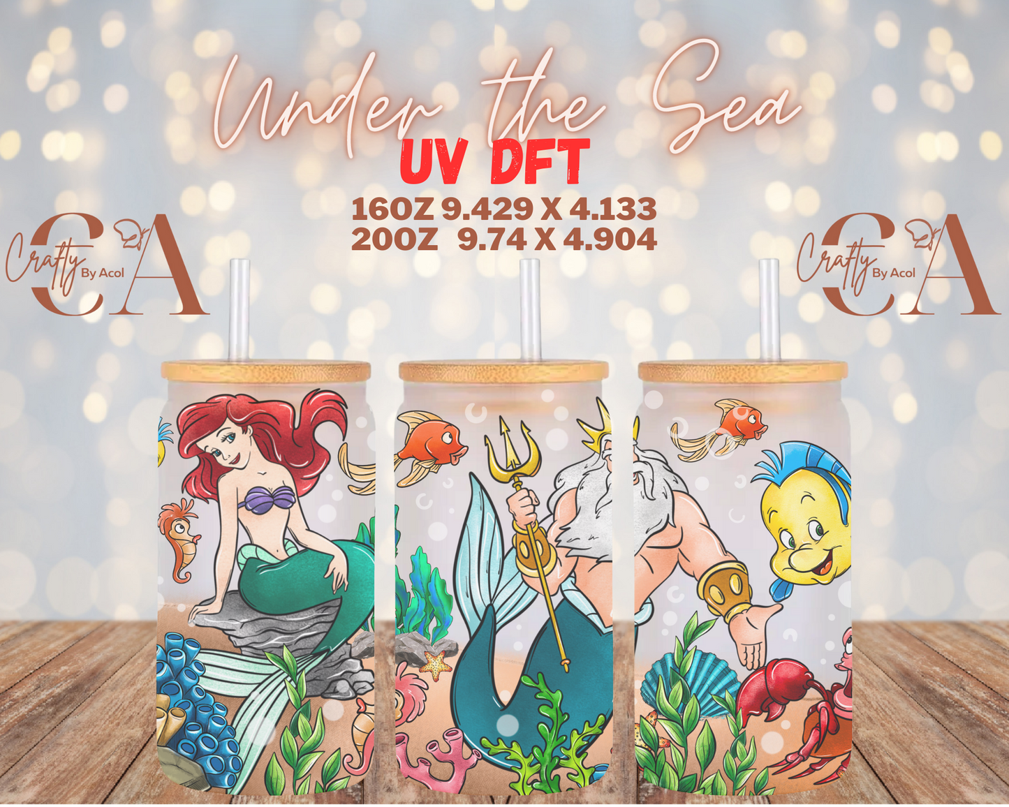 Under the Sea UV DFT Cup Wrap