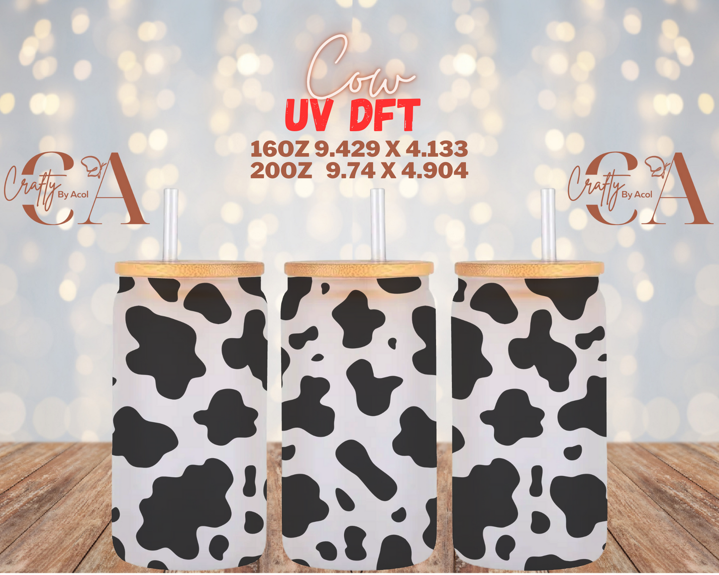 Cow UV DFT Cup Wrap