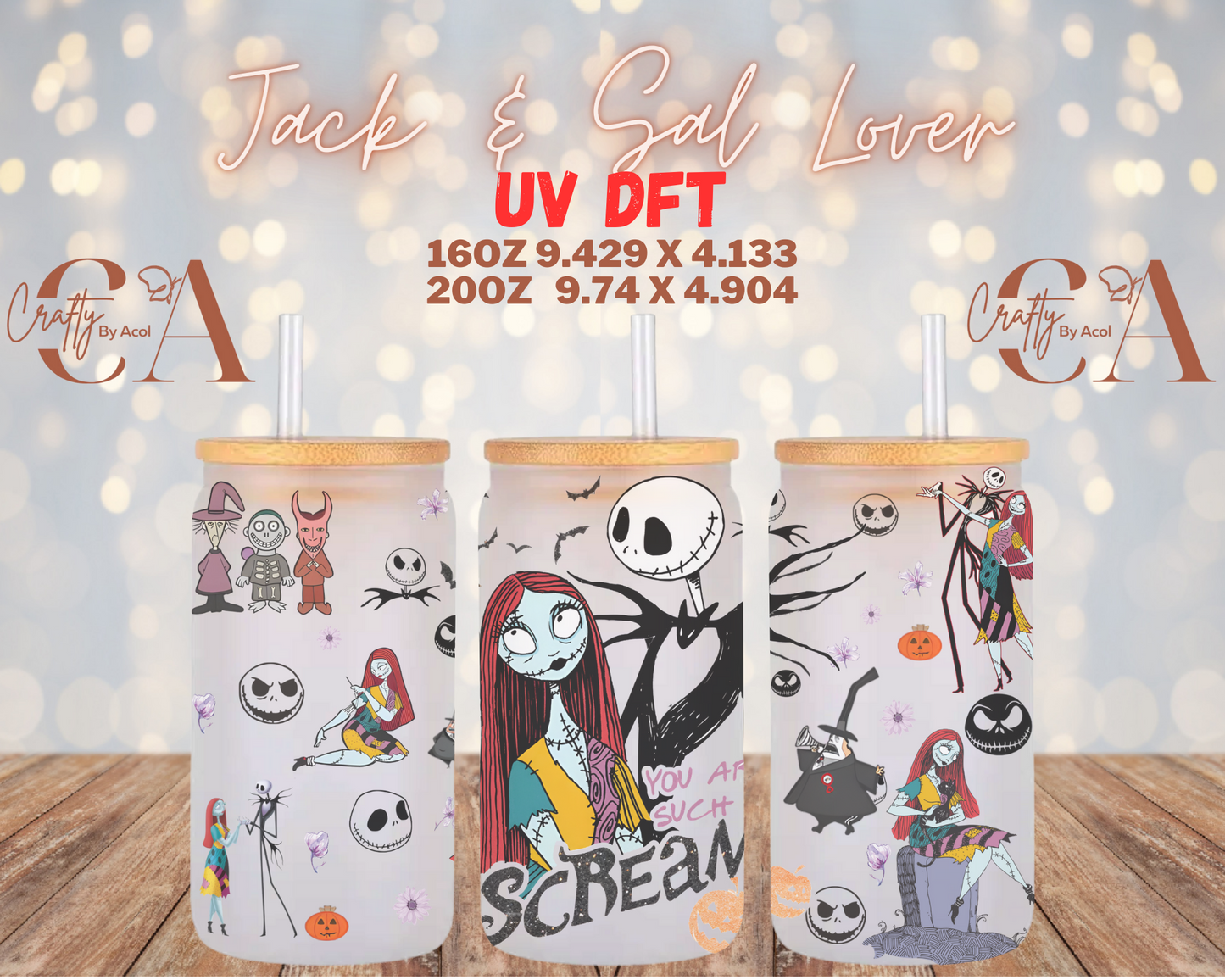 Jack & Sal Love UV DFT Cup Wrap