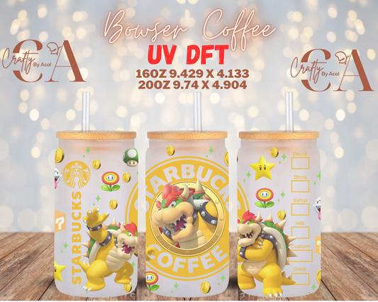 Bowser Coffee UV DFT Cup Wrap