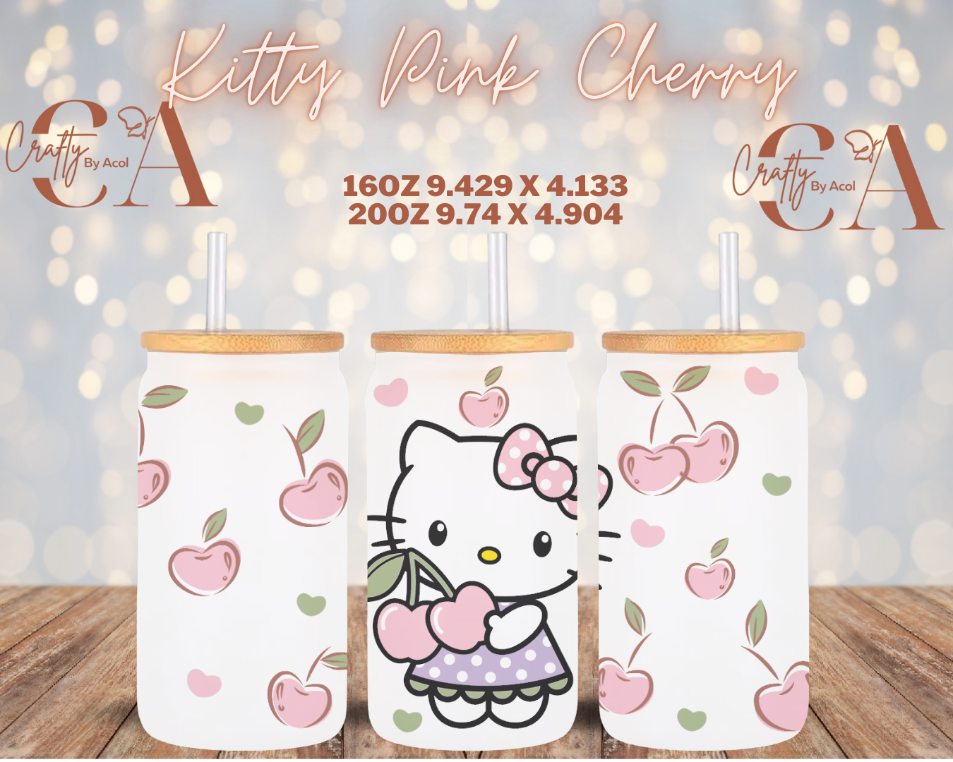 Kitty Pink Vinyl Can Wrap