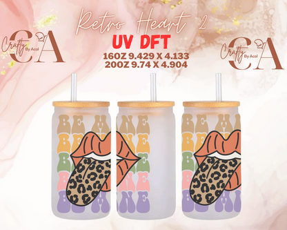 Retro Hearts UV DFT Cup Wrap