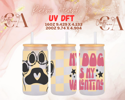 Retro Hearts UV DFT Cup Wrap