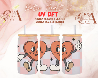 Retro Hearts UV DFT Cup Wrap