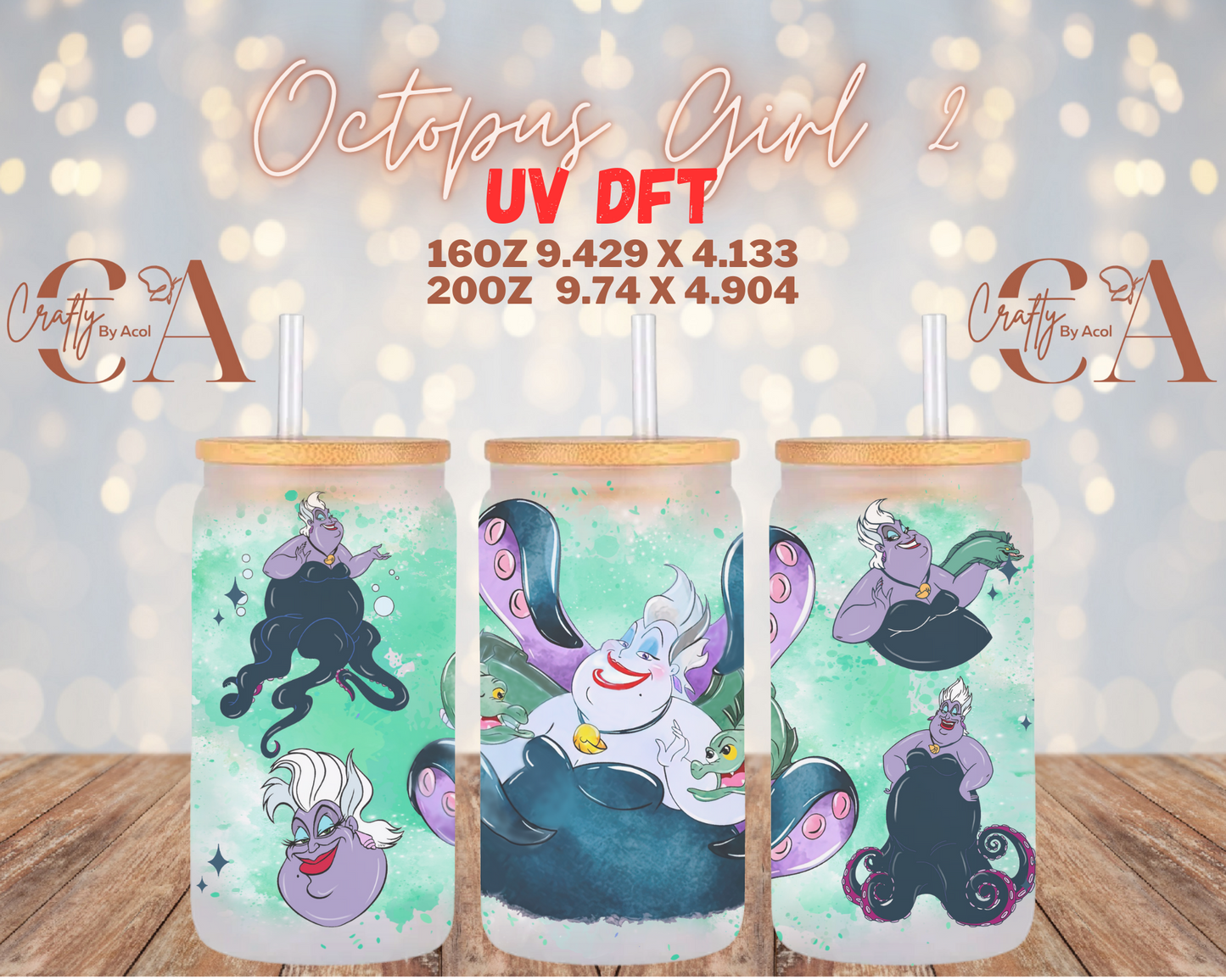 Octopus Girls 2  UV DFT Cup Wrap