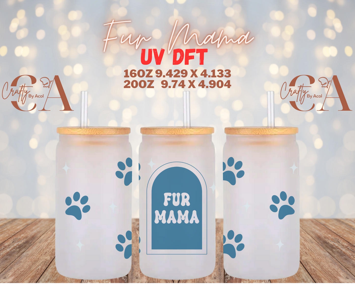 Fur Mama UV DFT Cup Wrap