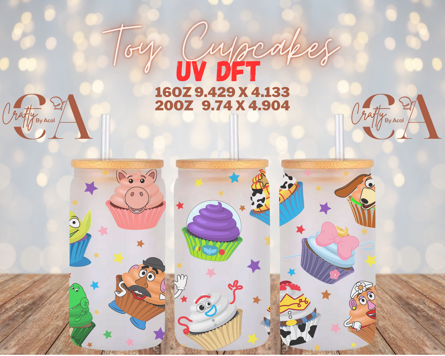 Toy Cupcakes UV DFT Cup Wrap