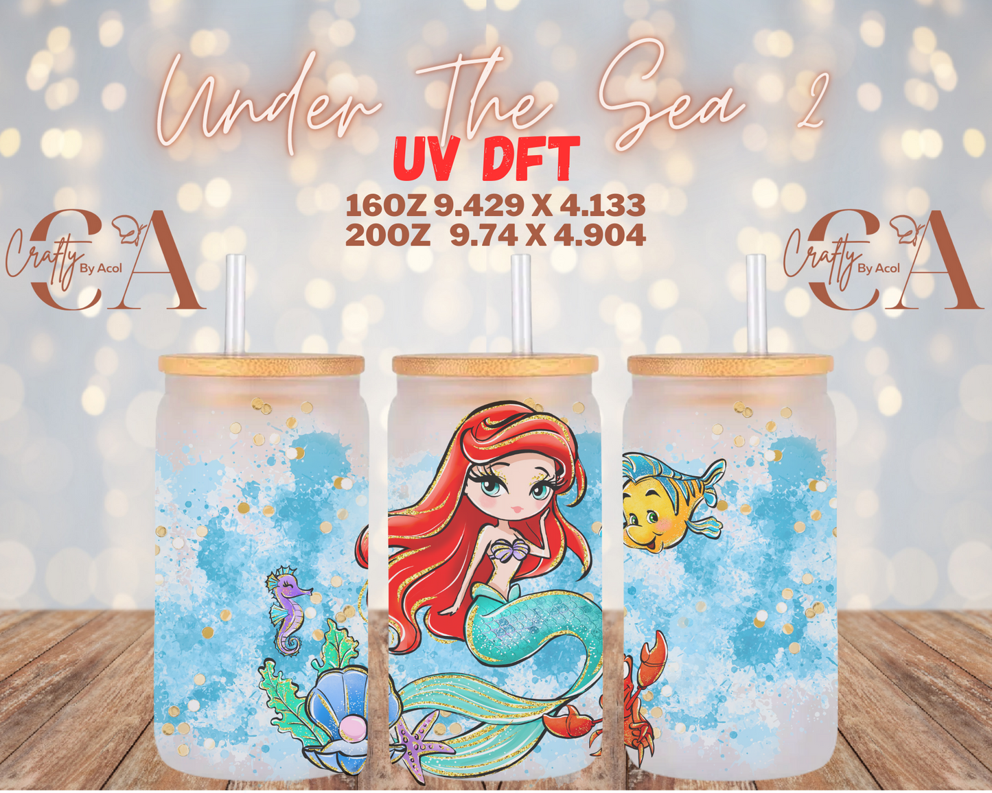 Under the Sea 2 UV DFT Cup Wrap