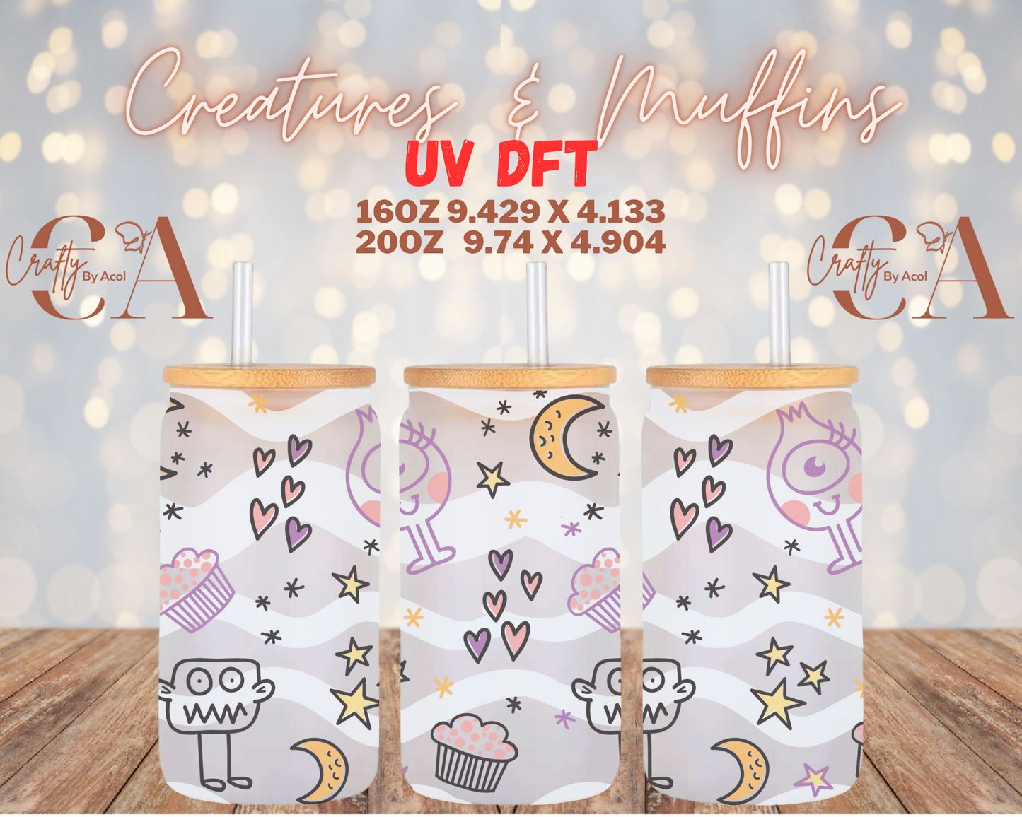 Creatures & Muffins UV DFT Cup Wrap