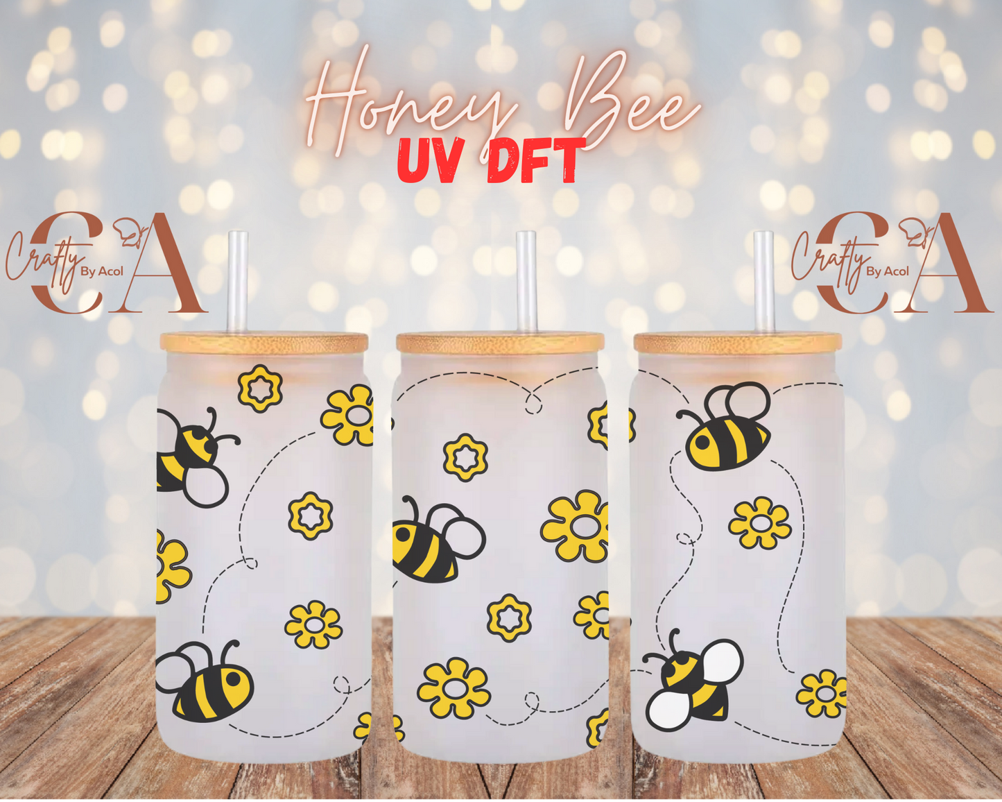 Honey Bee UV DFT Cup Wrap