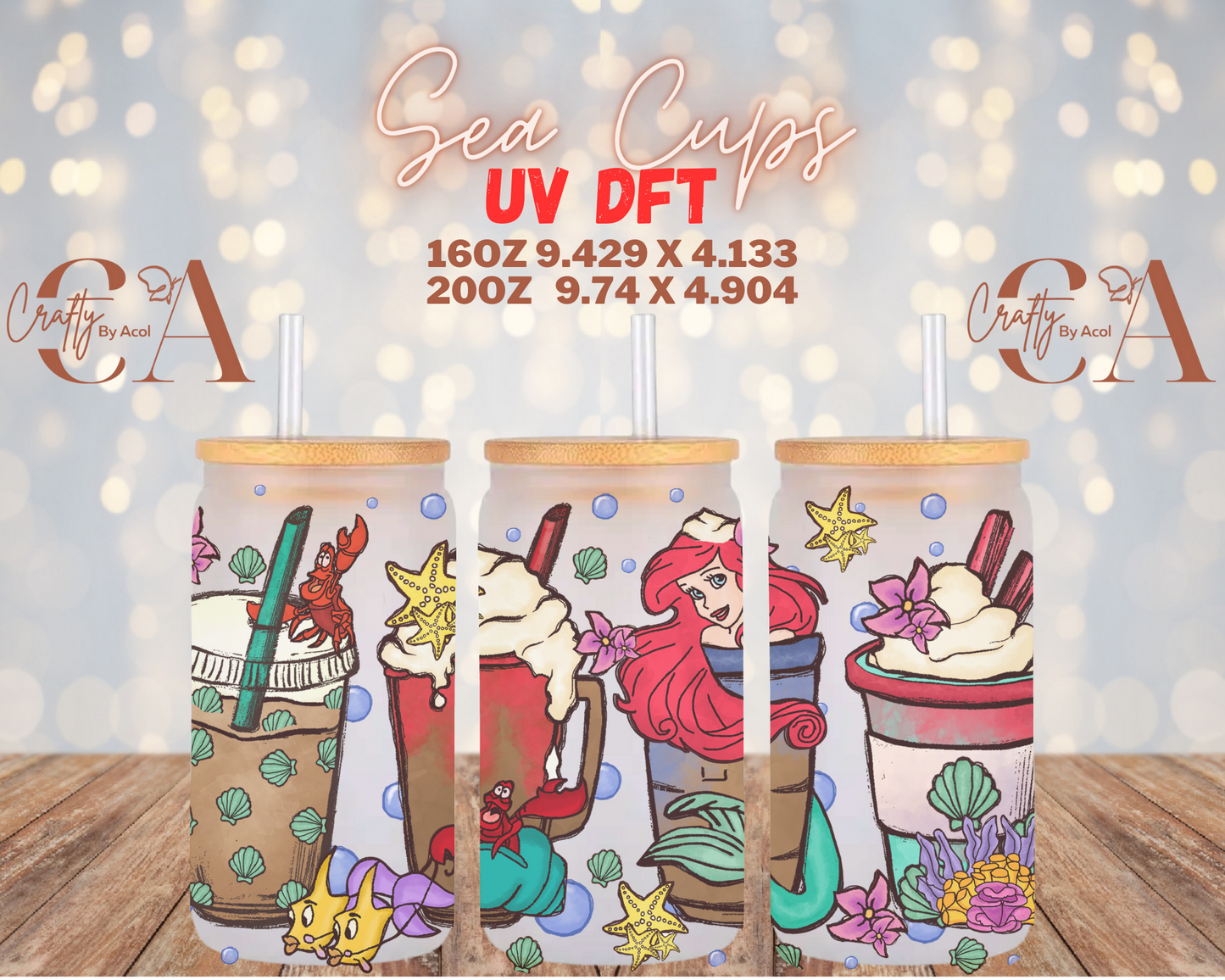 Sea Cups UV DFT Cup Wrap