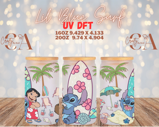 Lil Blue Surf UV DFT Cup Wrap