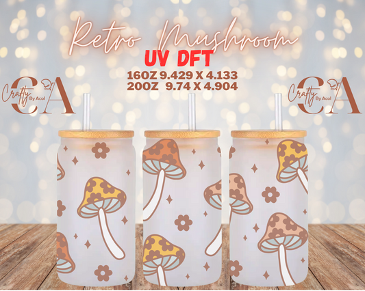 Retro Mushroom UV DFT Cup Wrap