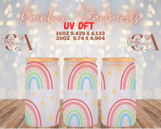 Rainbow Starbursts UV DFT Cup Wrap