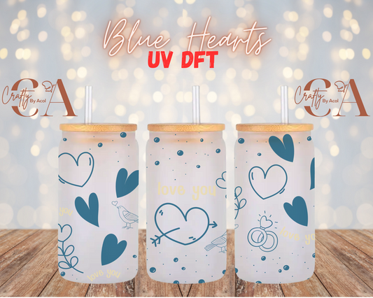 Blue Hearts UV DFT Cup Wrap