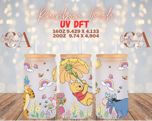 Rainbow Pooh UV DFT Cup Wrap