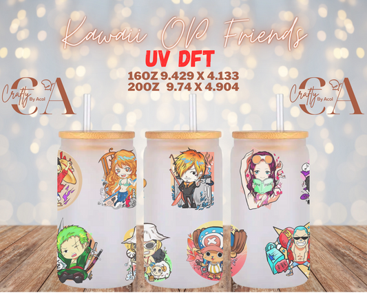 Kawaii OP Friends UV DFT Cup Wrap