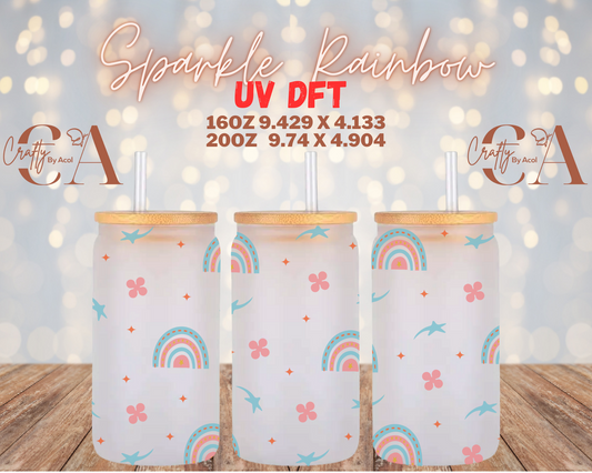Sparkle Rainbow UV DFT Cup Wrap