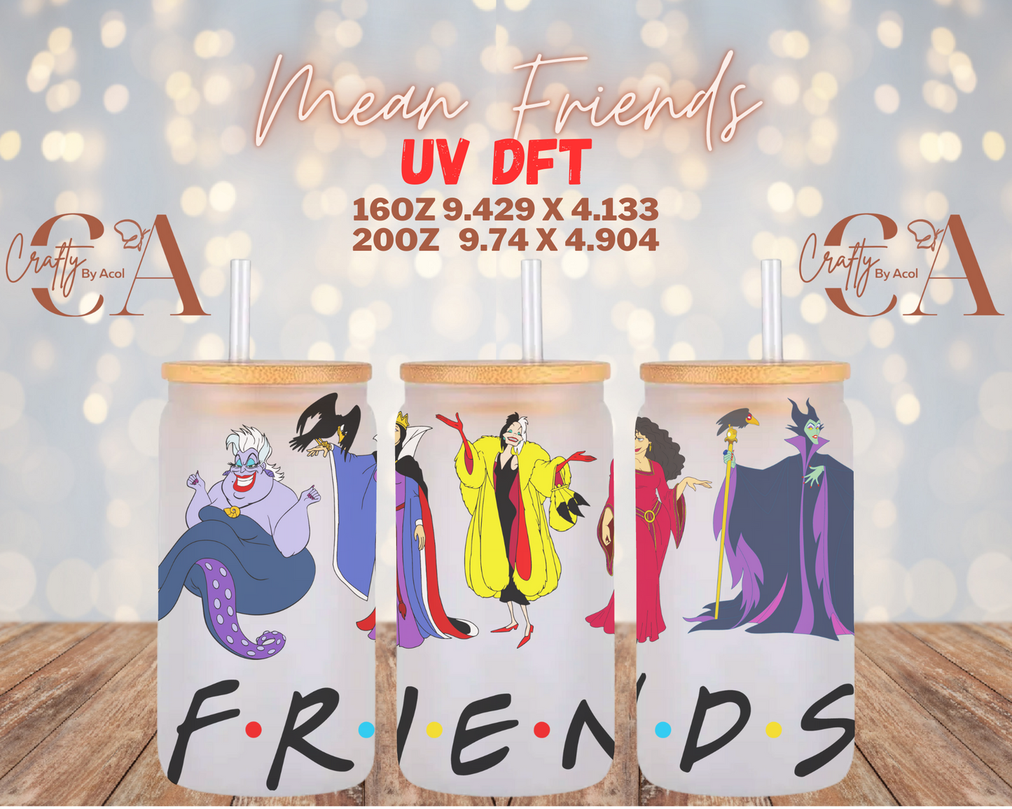 Mean Frinds UV DFT Cup Wrap