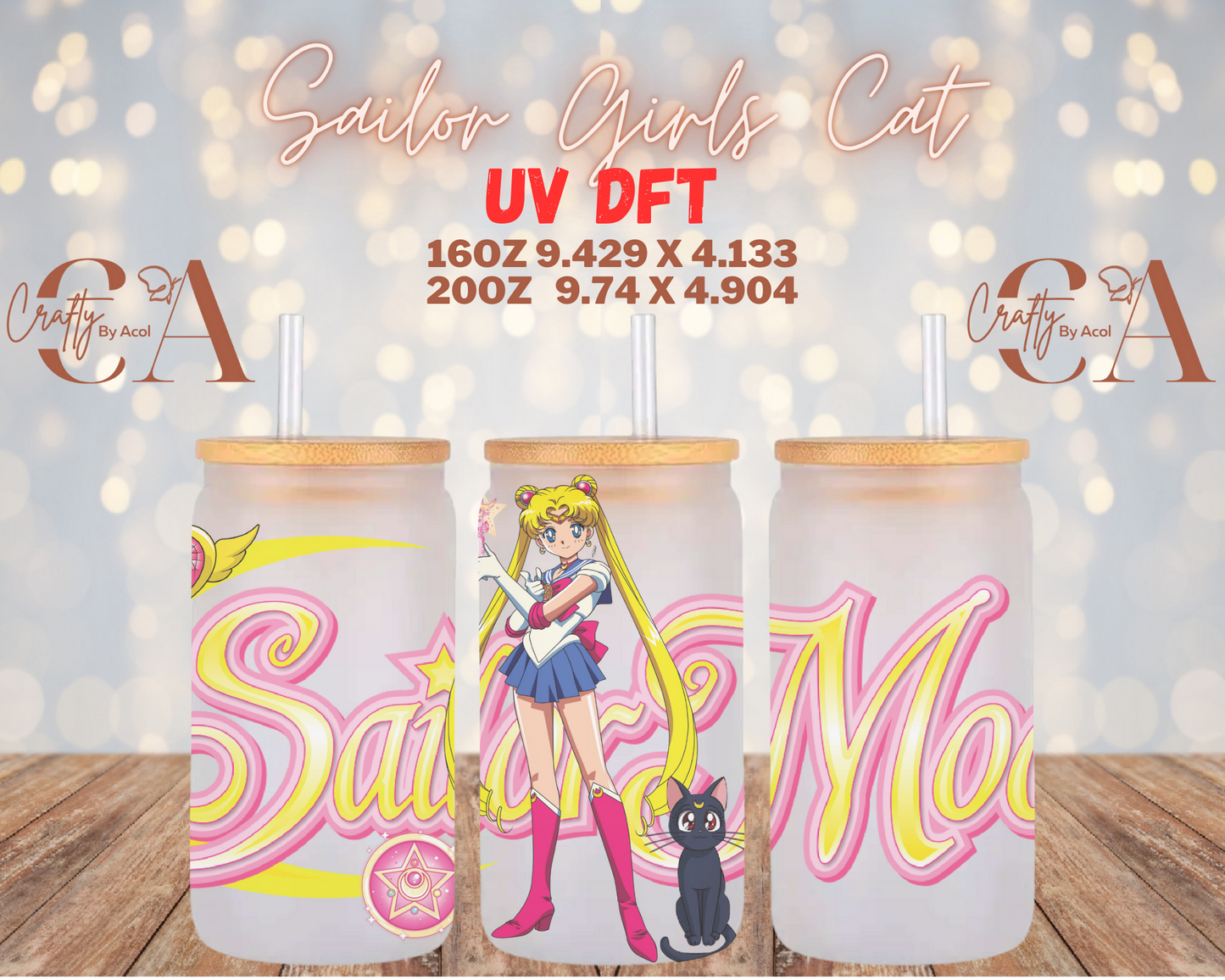 Sailor Girl Cat UV DFT Cup Wrap