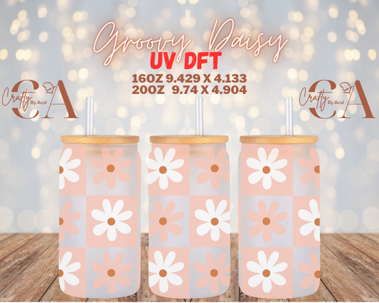 Groovy Daisy UV DFT Cup Wrap