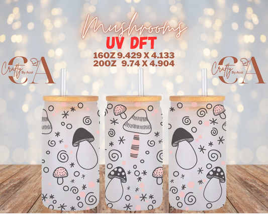 Mushrooms UV DFT Cup Wrap