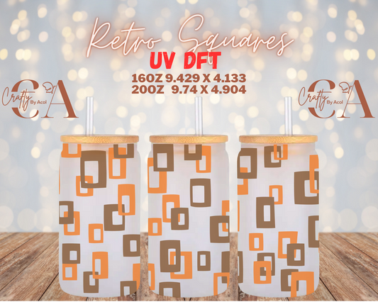 Retro Square UV DFT Cup Wrap