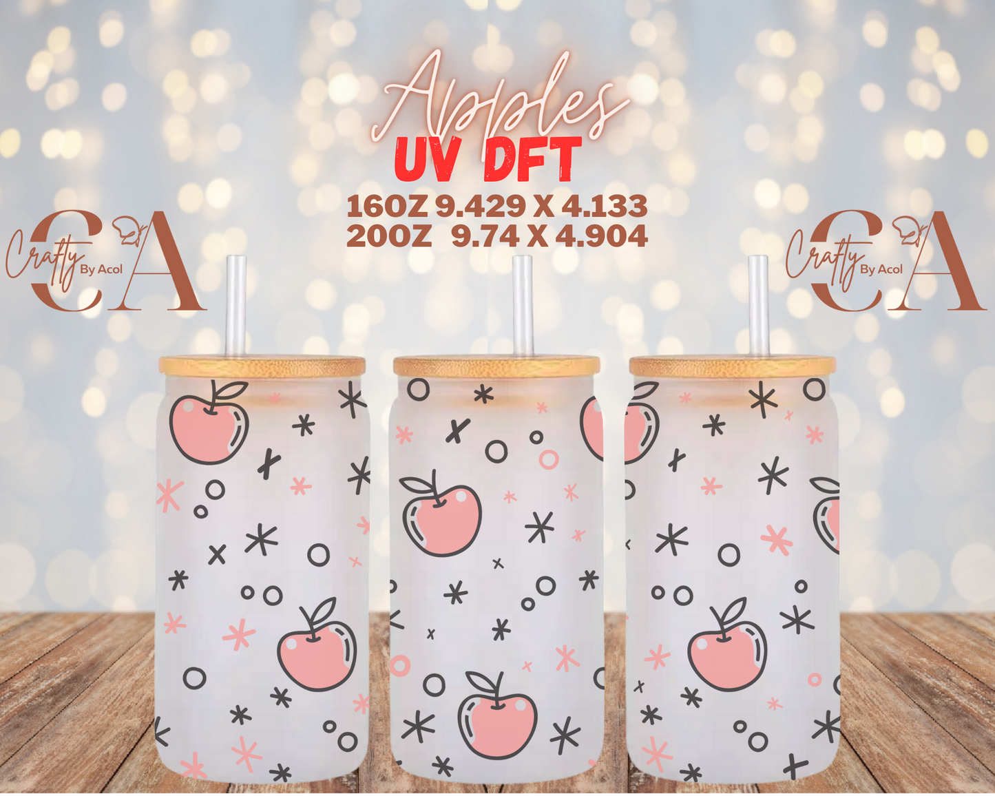 Apples UV DFT Cup Wrap