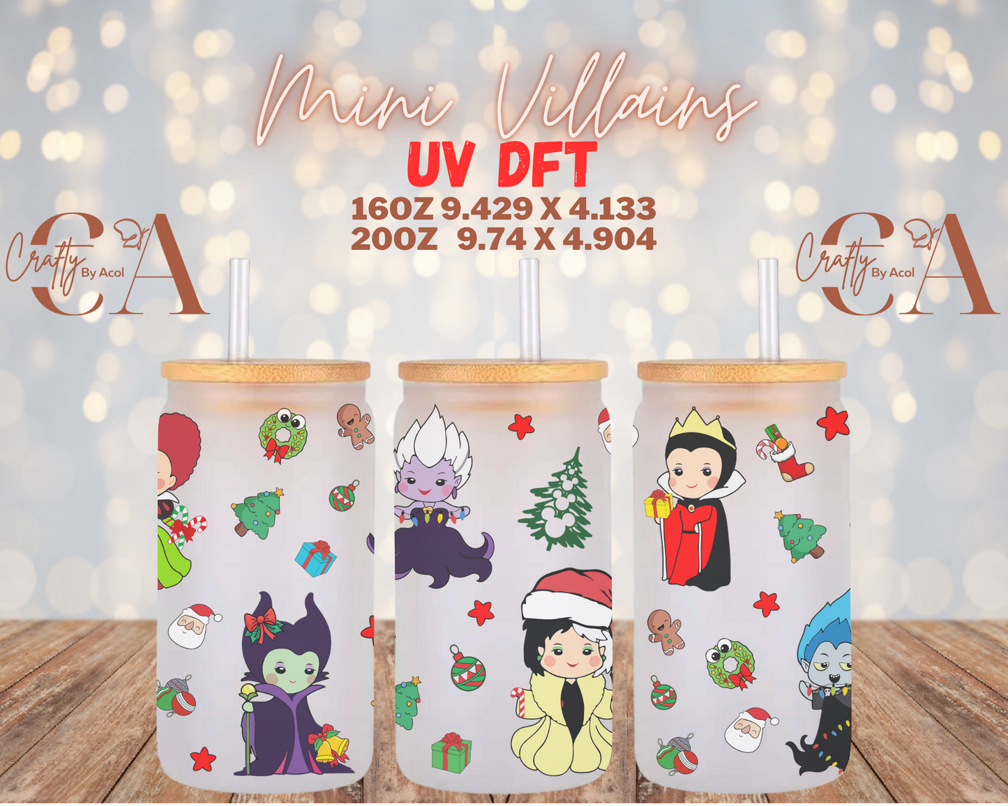 Mini Villains UV DFT Cup Wrap