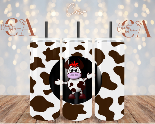 Cow Vinyl Can Wrap