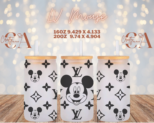 LV Mouse Vinyl Can Wrap