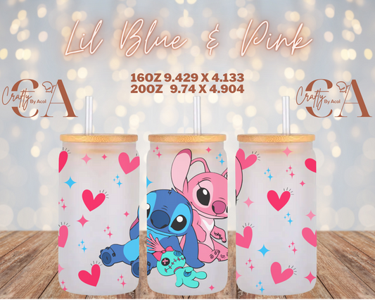 Lil Blue & Pink Vinyl Can Wrap