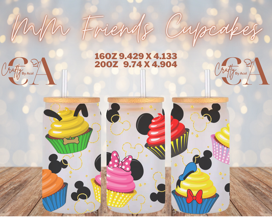 MM Friends Cupcakes Vinyl Can Wrap