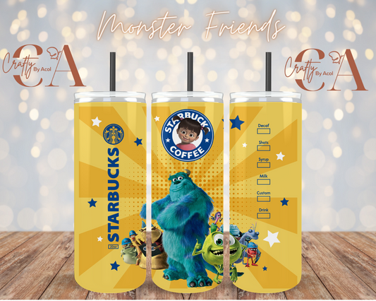 Monster Friends Vinyl Can Wrap