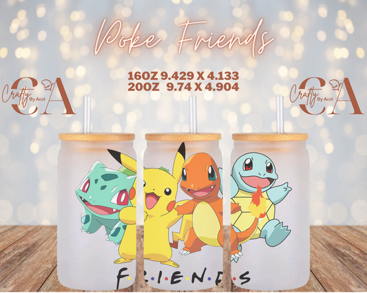 Poke Friends Vinyl Can Wrap