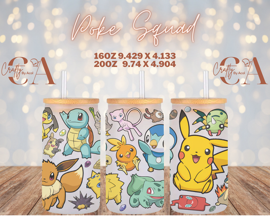 Poke Squad Vinyl Can Wrap