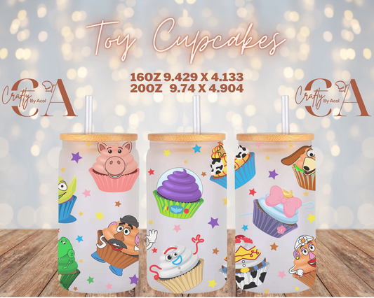 Toy Cupcakes Vinyl Can Wrap