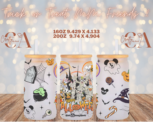 Trick Or Treat MM Friends 2 Vinyl Can Wrap