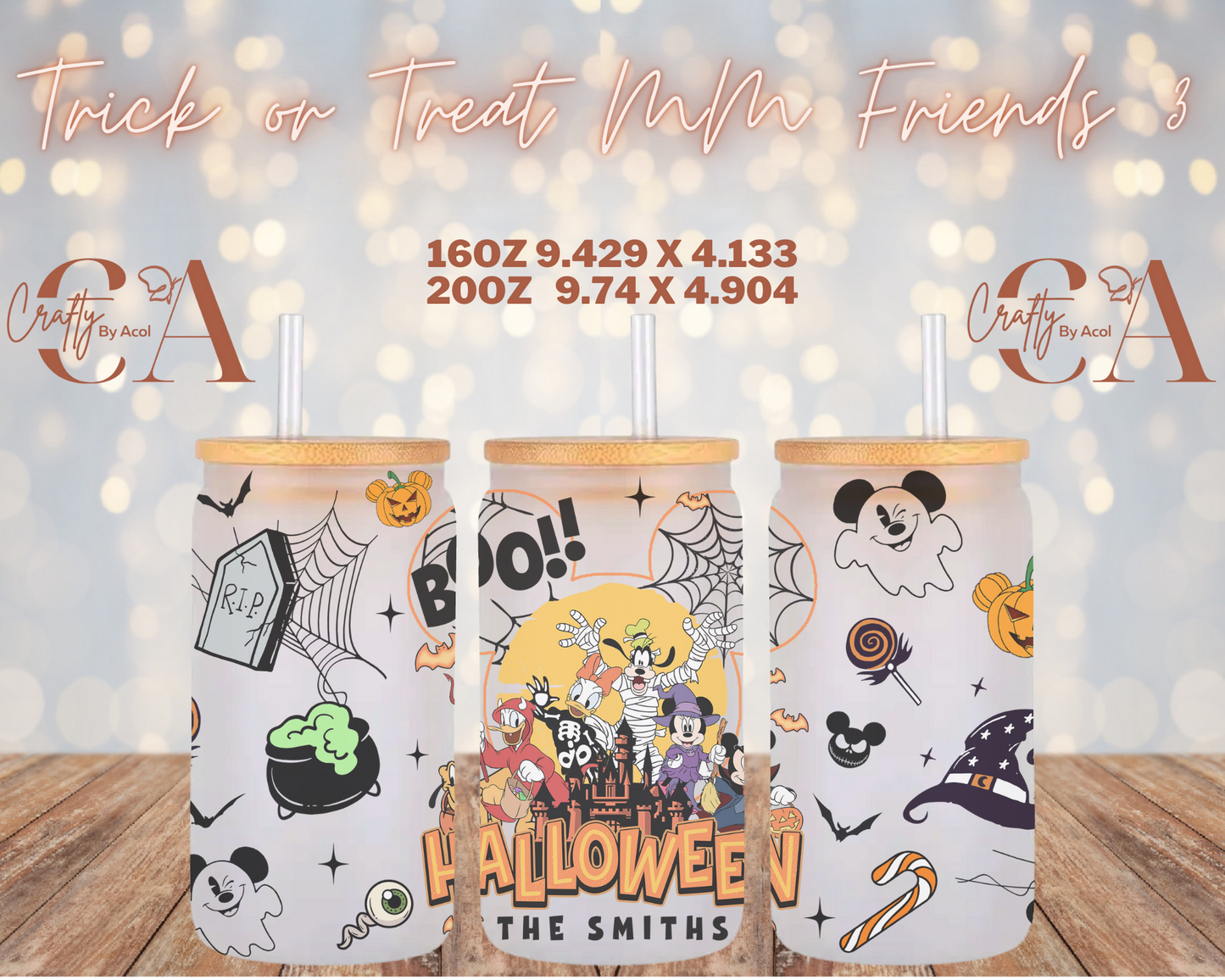 Trick Or Treat MM Friends 3 Vinyl Can Wrap