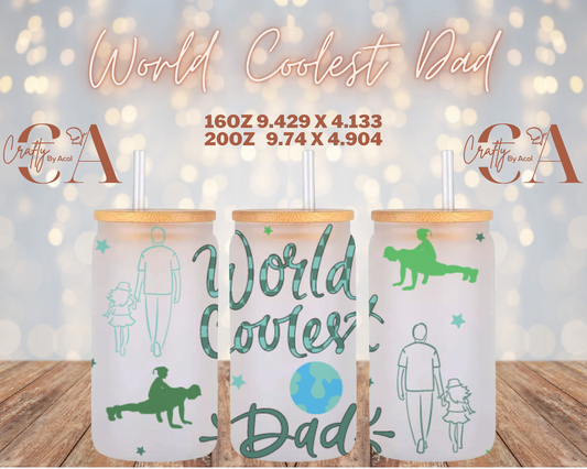 World Coolest Dad Vinyl Can Wrap