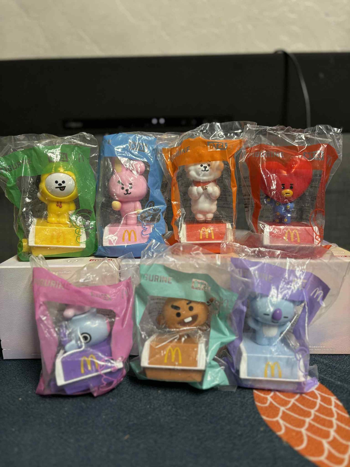 BT21 7PCS BTS x Figure Official COOKY CHIMMY MANG TATA SHOOKY RJ KOYA