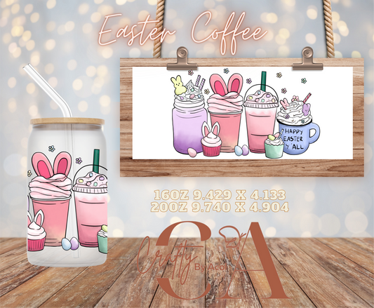 Easter Coffee Vinyl Can Wrap