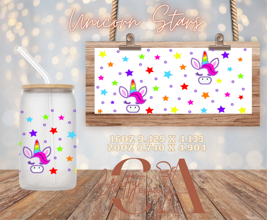 Unicorn Stars Vinyl Can Wrap