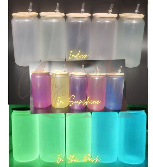 16oz / 20oz Sublimation UV Color Changing & Glow in the Dark