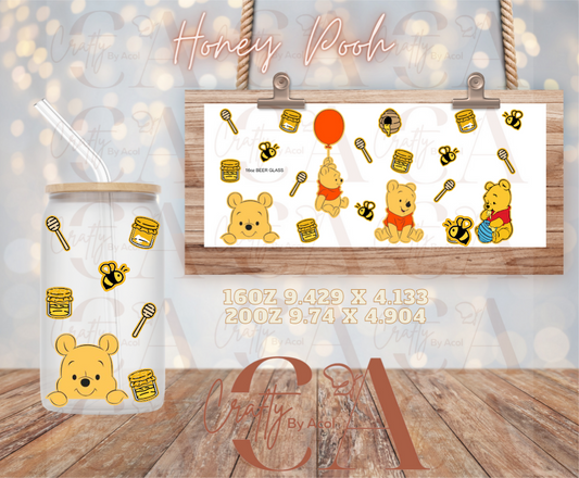 Honey Pooh  Vinyl Can Wrap